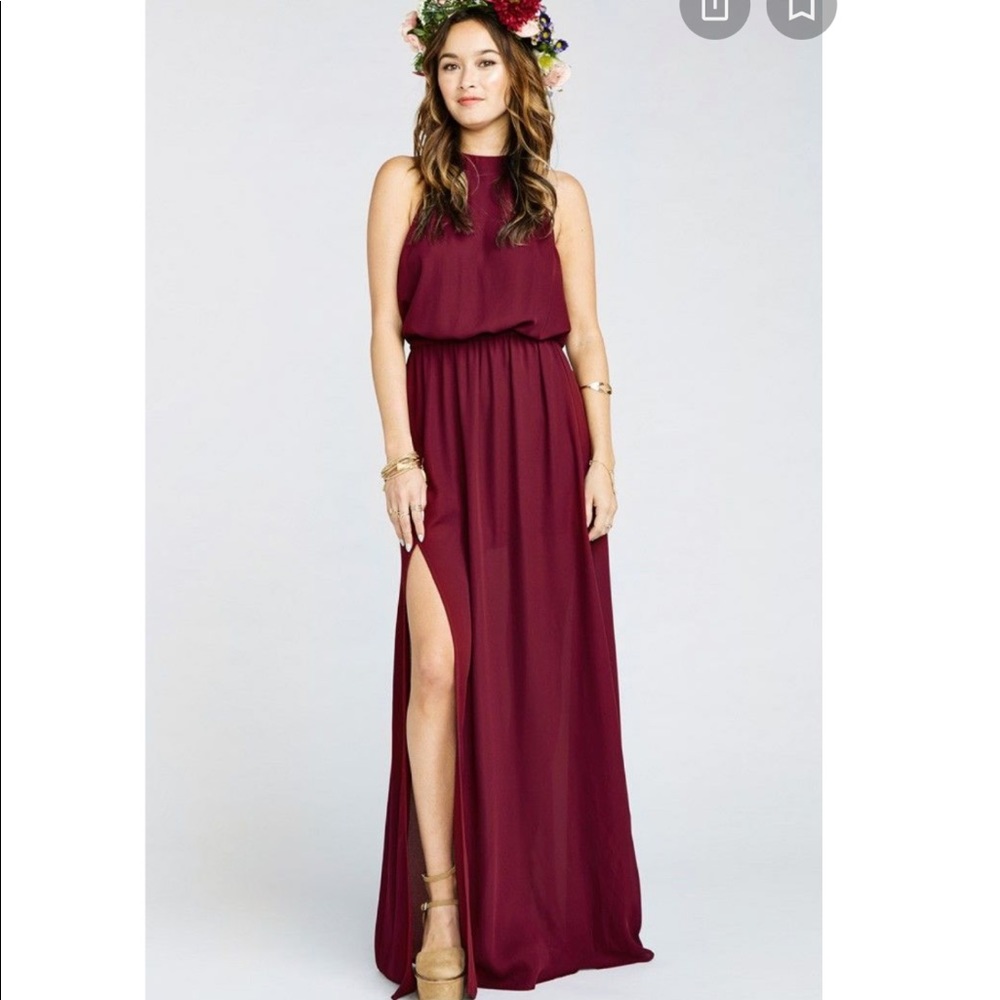 Show Me Your Mumu Heather Halter Dress NWOT